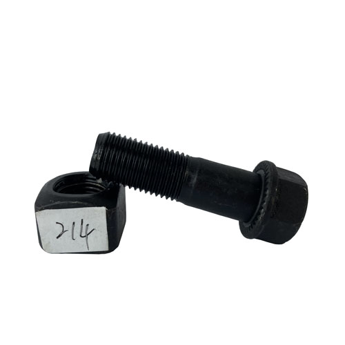 china m40 m28 m16 hex flange black 8.8 gradestandard size high tensile high strength plow track shoe bolts and nuts  M14*60mm WDF-214